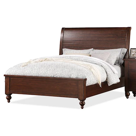 California King Castlewood Platform Bed with High Headboard